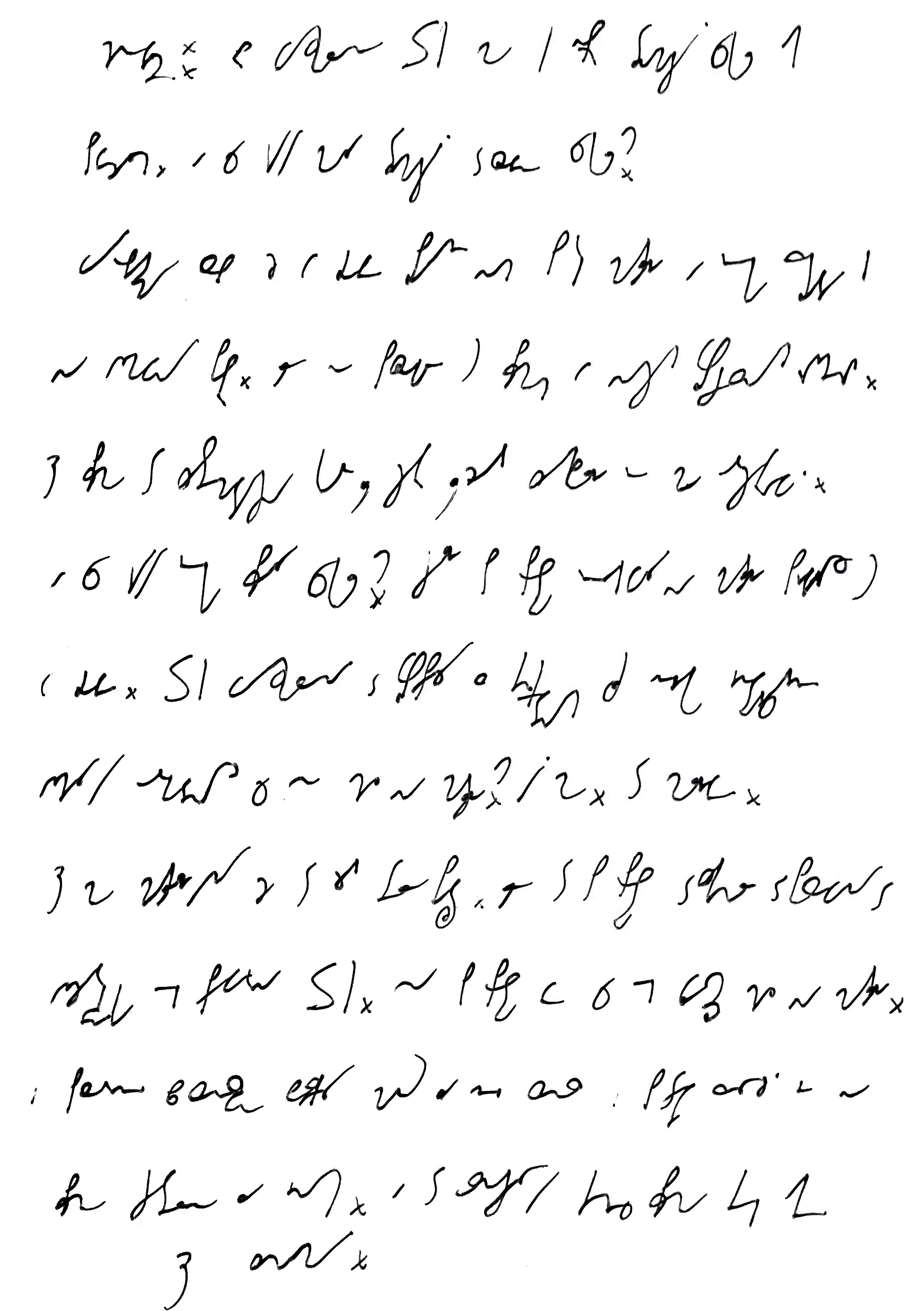 Druga kartka wpisu zapisana pismem stenograficznym, tłumaczenie w tekście wpisu